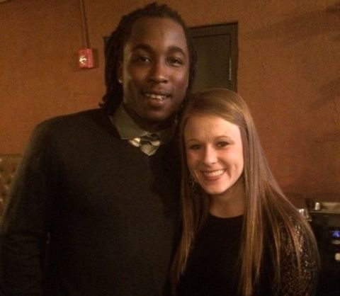 Kareem Hunt caught on the camera with girlfriend Julianne Orso.